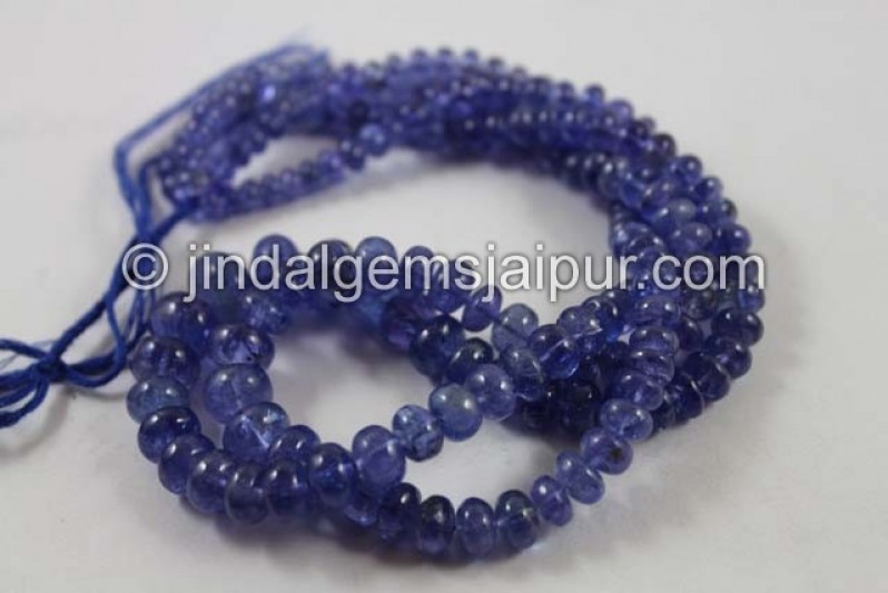 Tanzanite Far Smooth Roundelle Beads