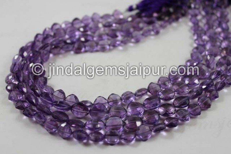 Amethyst Faceted Kite Beads