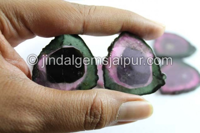 Watermelon Tourmaline Smooth Slices