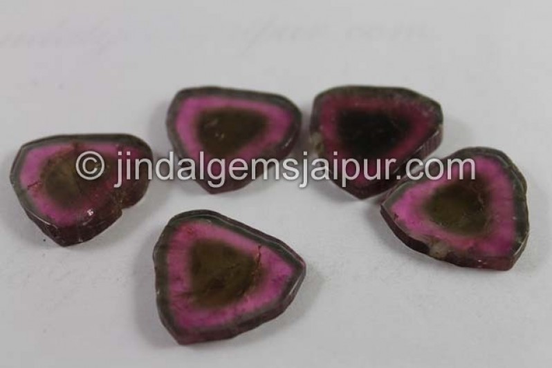 Watermelon Tourmaline Smooth Slices