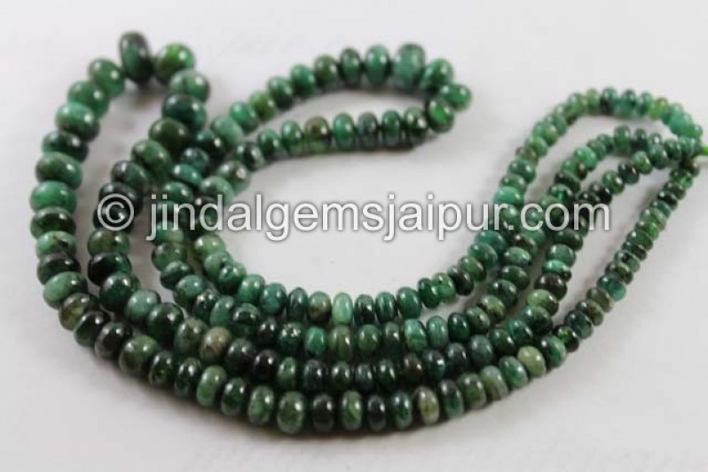 Deep Emerald Smooth Roundelle Beads