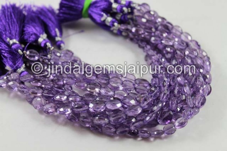 Amethyst Faceted Oval Beads