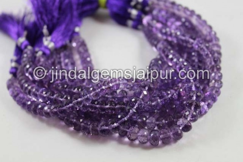 Amethyst Faceted Roundelle Beads