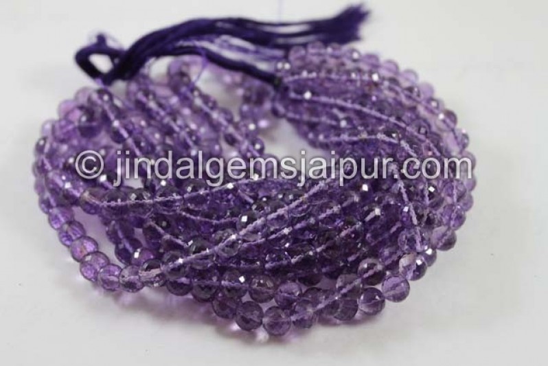 Amethyst Far Faceted Round Beads