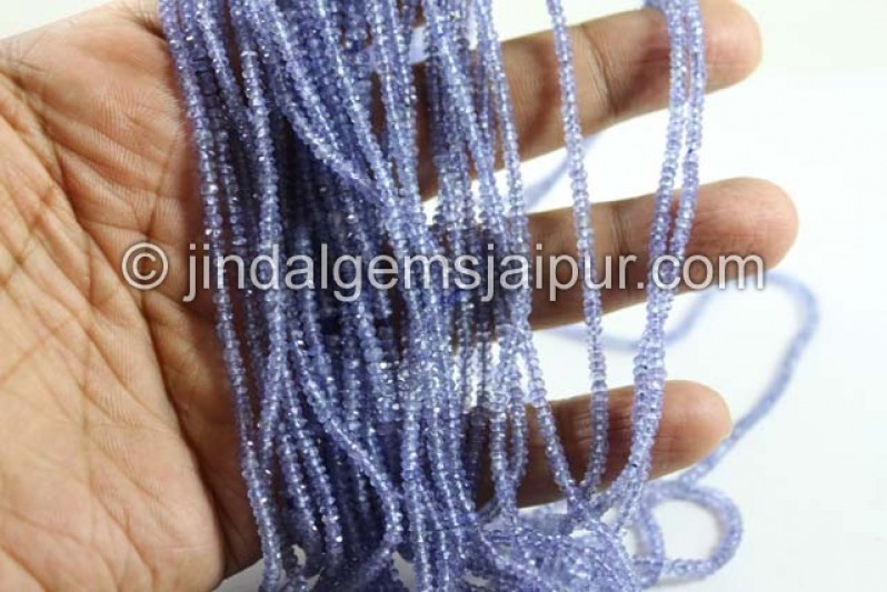 Tanzanite Faceted Roundelle Beads