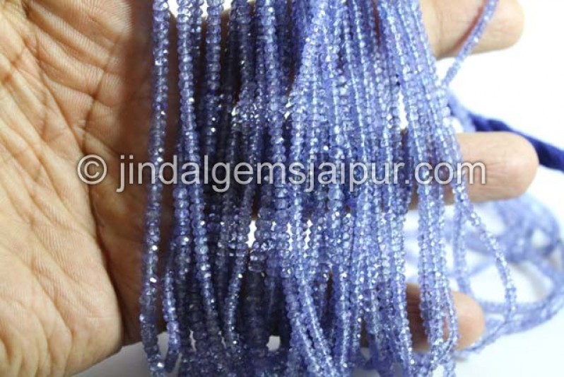 Tanzanite Faceted Roundelle Beads