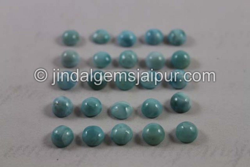 Larimar Smooth Round Cabochon