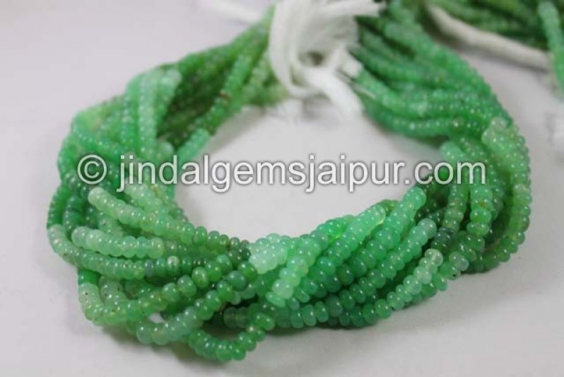 Chrysoprase Far Smooth Roundelle Beads
