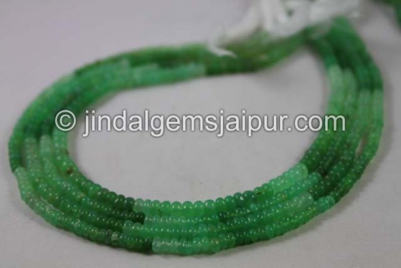 Chrysoprase Smooth Roundelle Beads