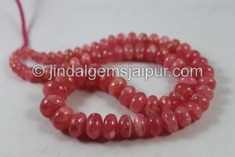 Rhodochrosite Far Smooth Roundelle Shape Beads