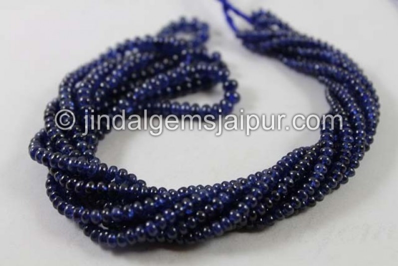 Natural Untreated Burma Blue Sapphire Smooth Roundelle 