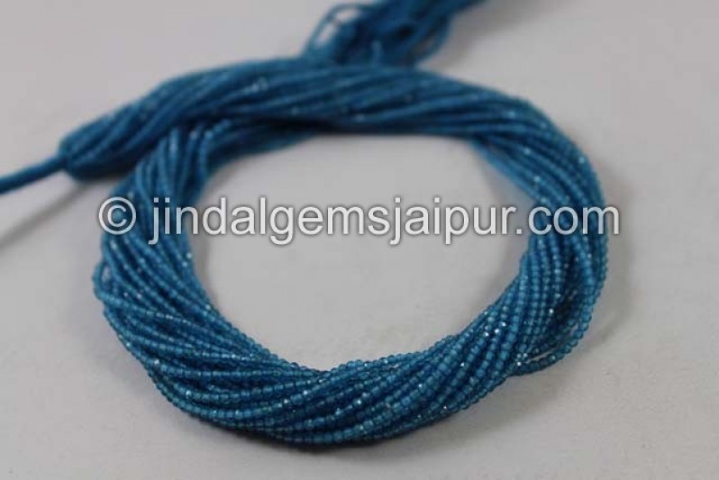 Neon Blue Apatite Micro Cut Beads Beads