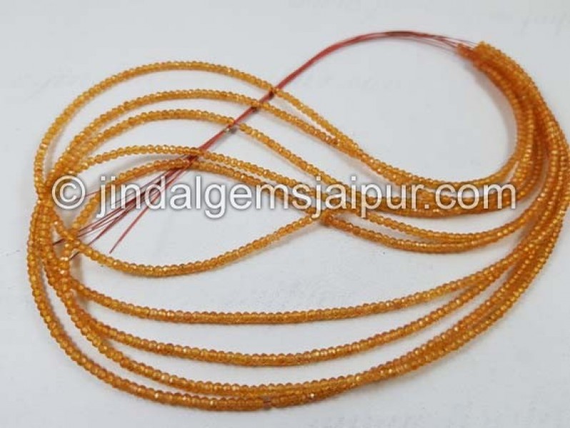 Mandarin Garnet Micro Cut Beads