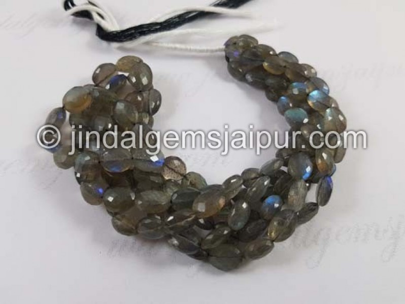 Labradorite Faceted Oval Beads