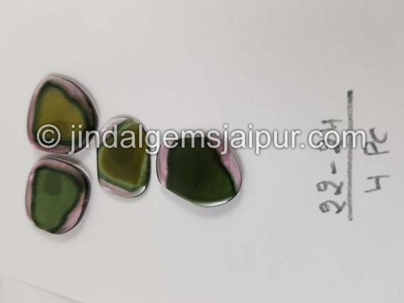 Watermelon Tourmaline Smooth Slices