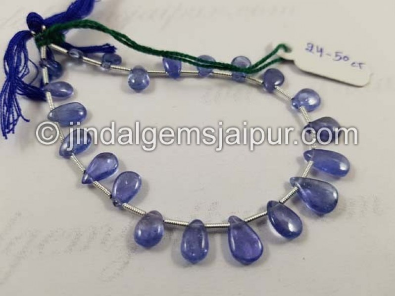 Tanzanite Smooth Pear Shape Beads