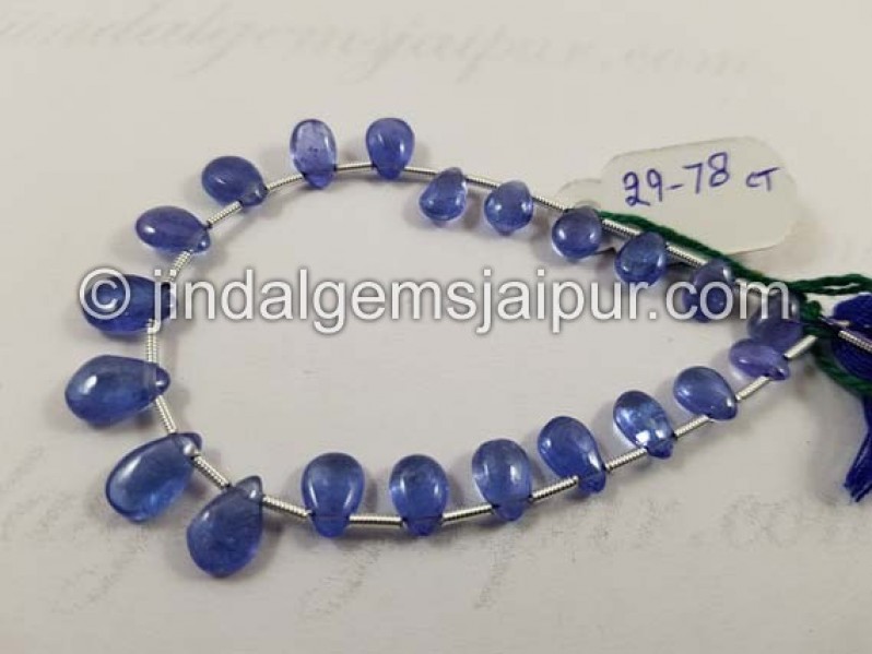 Tanzanite Smooth Pear Shape Beads