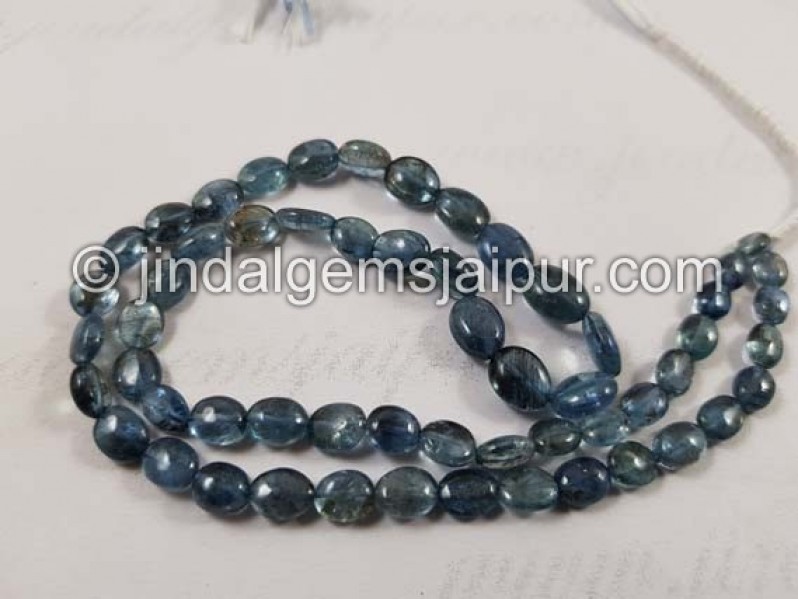 Santa Maria Aquamarine Deep Smooth Oval Beads