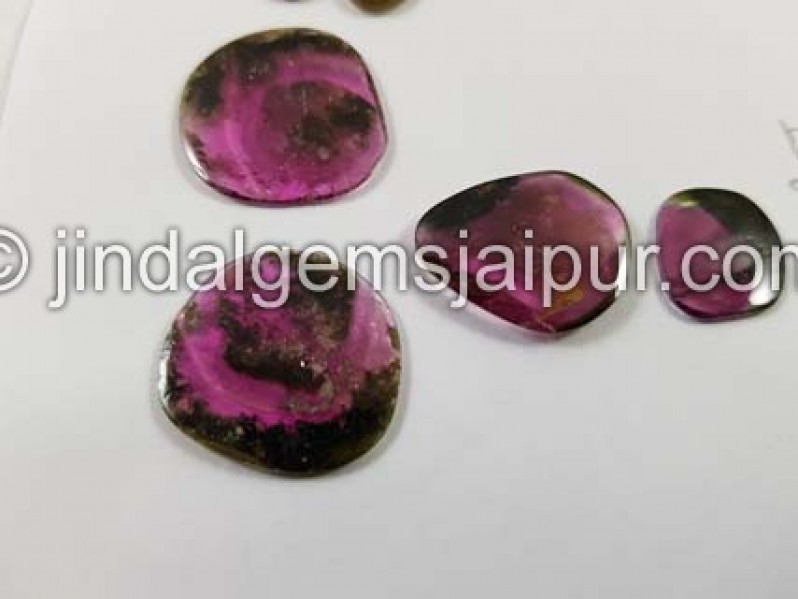 Watermelon Tourmaline Smooth Slices