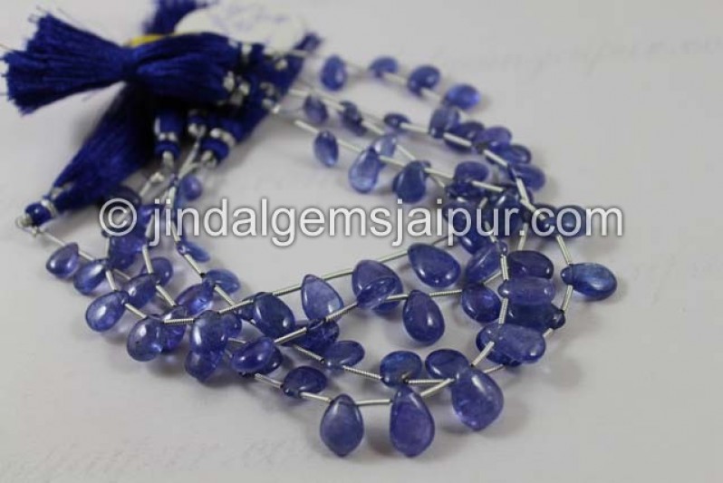 Tanzanite Smooth Pear Beads