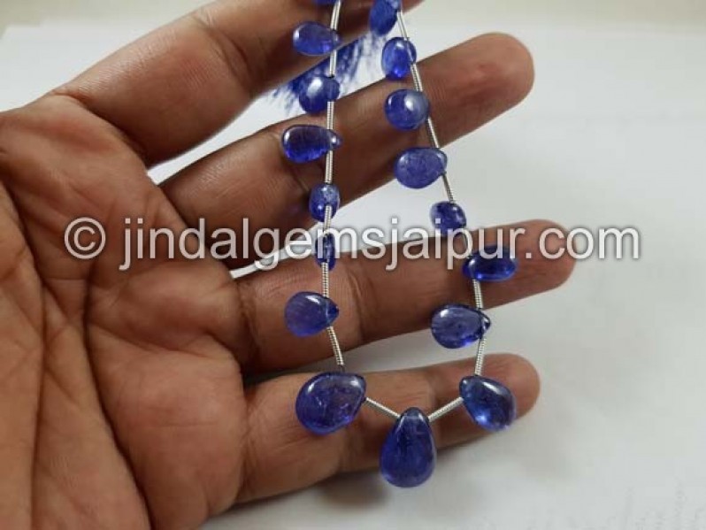 Tanzanite Smooth Pear Beads