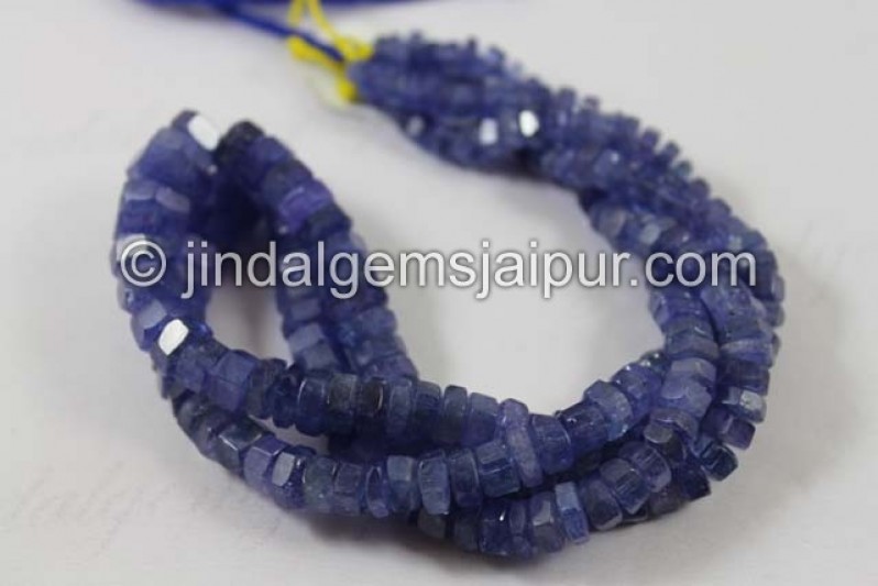 Tanzanite Step Cut Roundelle Beads
