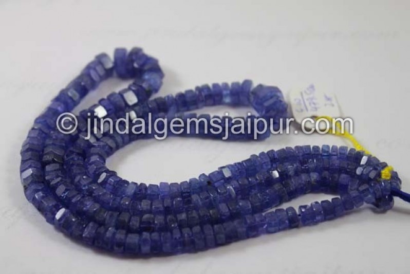 Tanzanite Step Cut Roundelle Beads