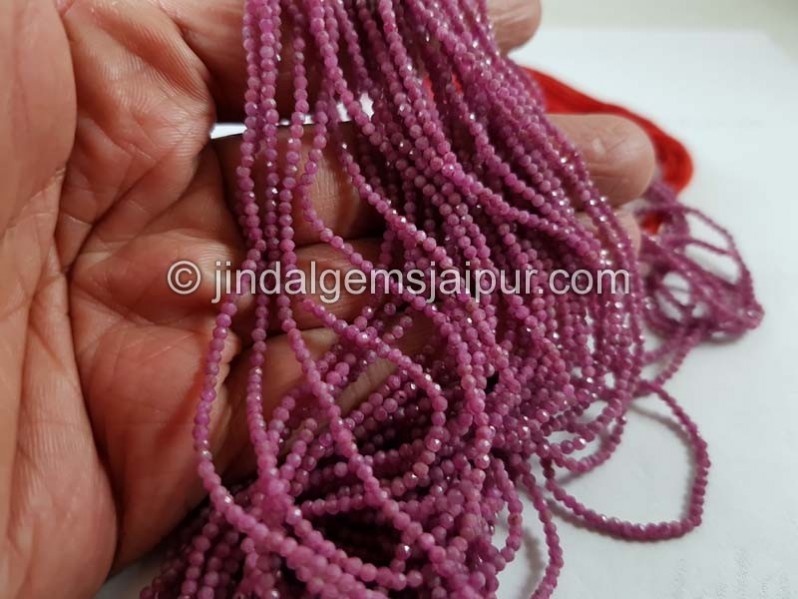 Natural Ruby Micro Cut Beads