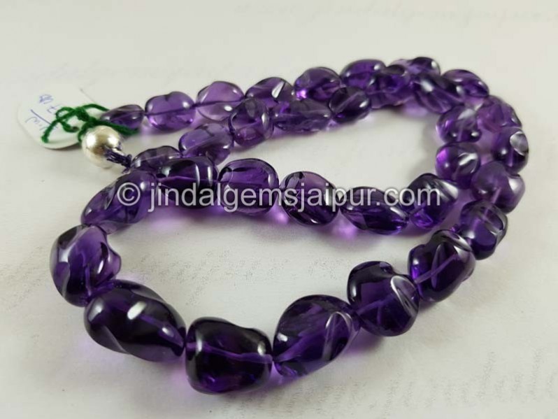 Amethyst Smooth Irregular Nugget Beads