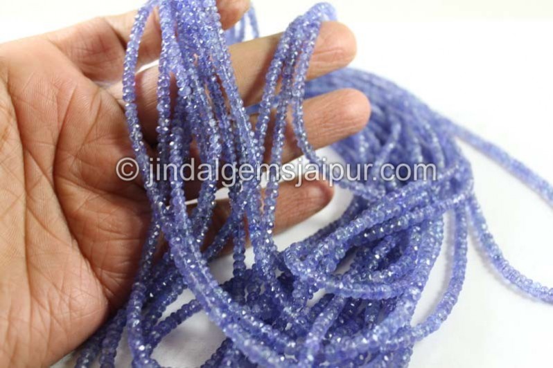 Tanzanite Faceted Roundelle Beads