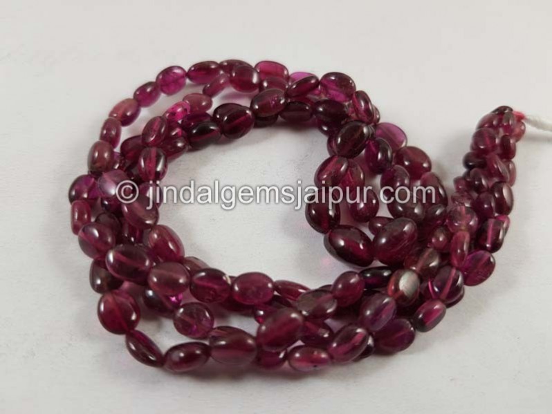 Rubellite Tourmaline Smooth Oval Beads