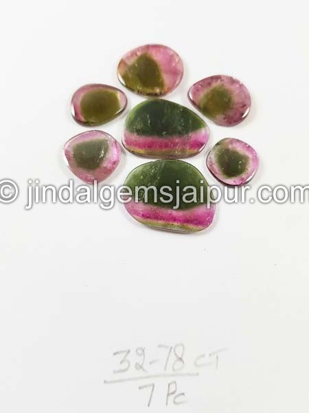 Watermelon Tourmaline Smooth Slices