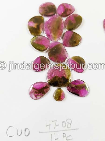 Watermelon Tourmaline Smooth Slices