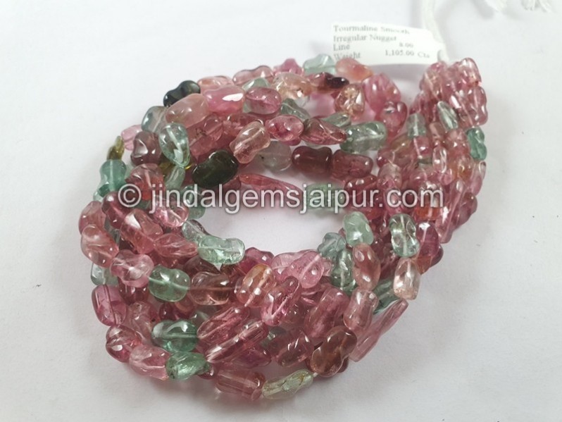 Tourmaline Smooth Irregular Nugget Beads