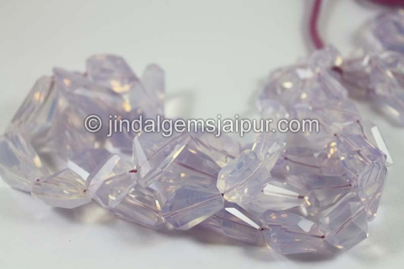 Scorolite Far Faceted Nugget Beads