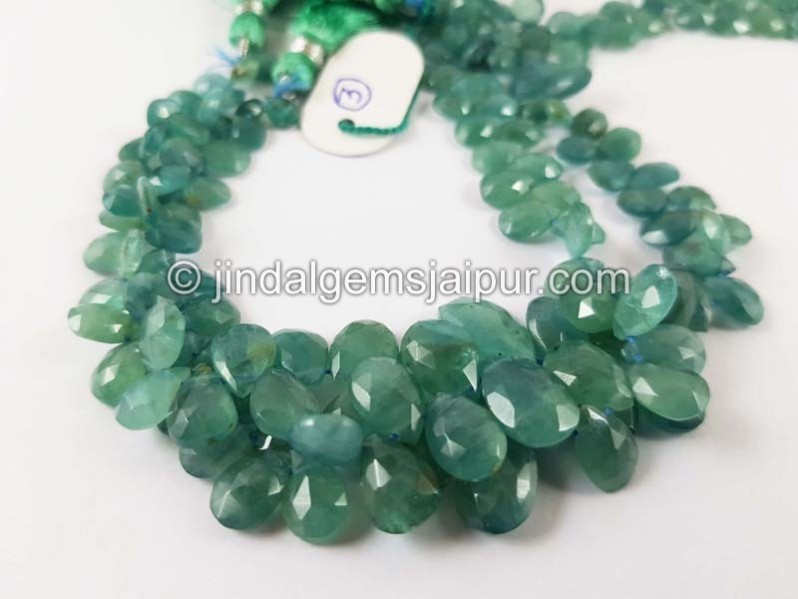 Paraiba Blue Grandidierite Faceted Pear Beads