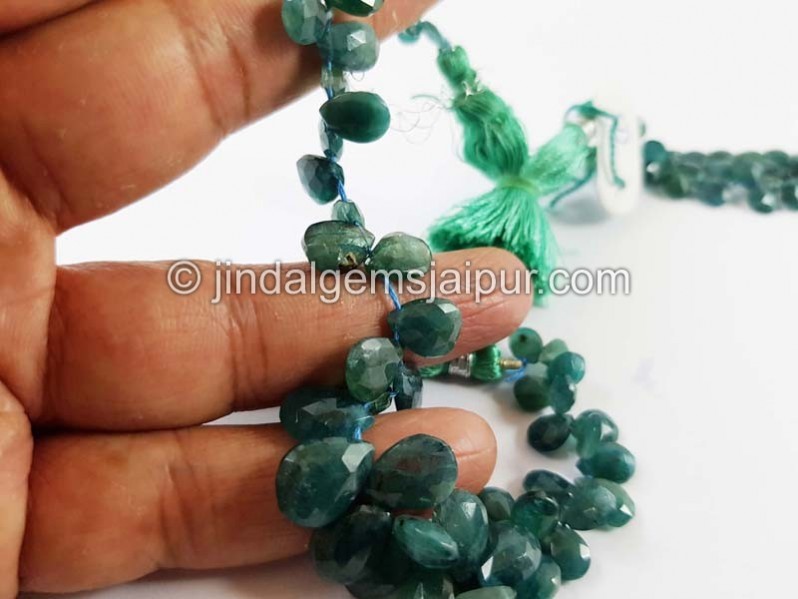 Blue Grandidierite Faceted Pear Beads