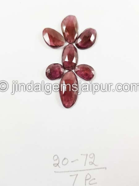 Rhodolite Garnet Rose Cut Slices