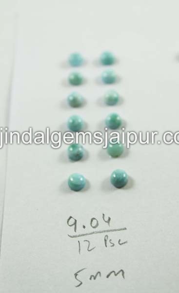 Larimar Smooth Round Cabochon