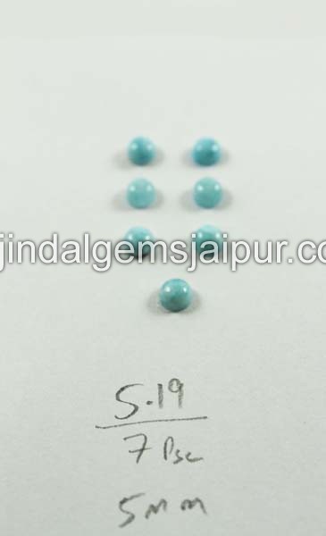 Larimar Smooth Round Cabochon