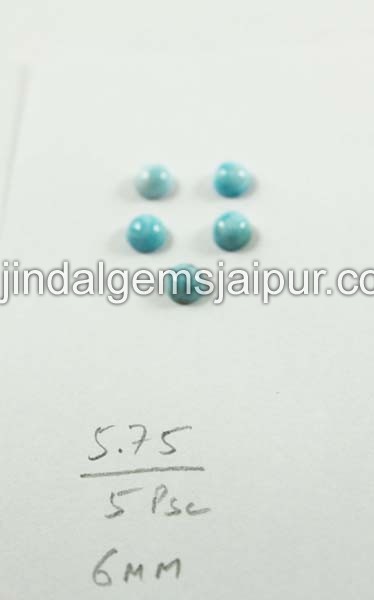 Larimar Smooth Round Cabochon