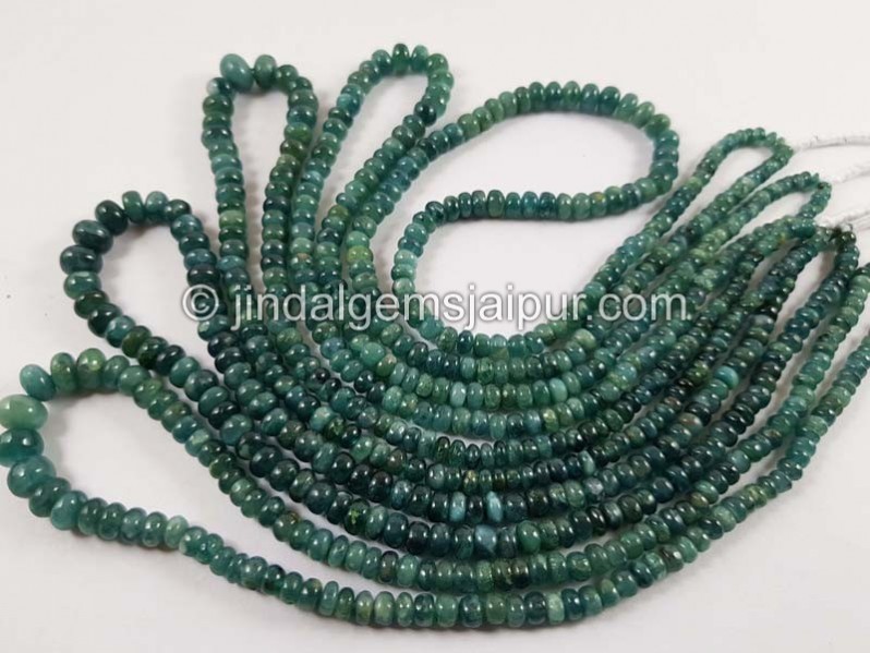Blue Grandidierite Smooth Roundelle Beads