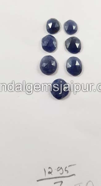 Blue Sapphire Rose Cut Slices
