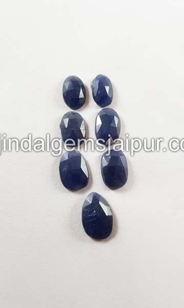 Blue Sapphire Rose Cut Slices
