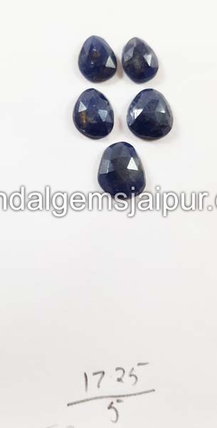Blue Sapphire Rose Cut Slices