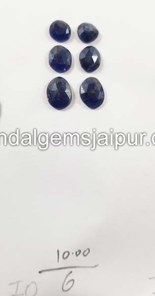 Blue Sapphire Rose Cut Slices