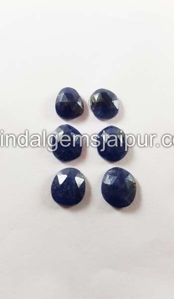Blue Sapphire Rose Cut Slices