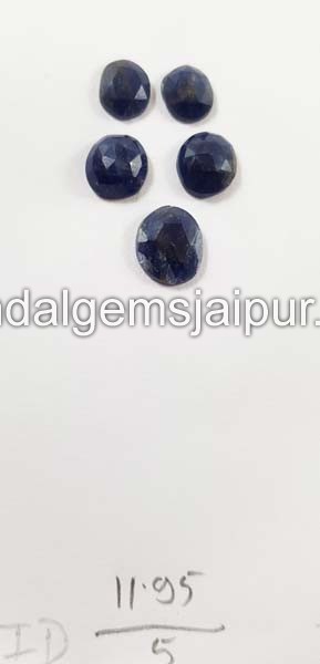 Blue Sapphire Rose Cut Slices