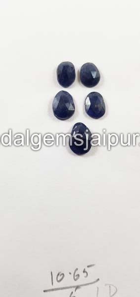 Blue Sapphire Rose Cut Slices