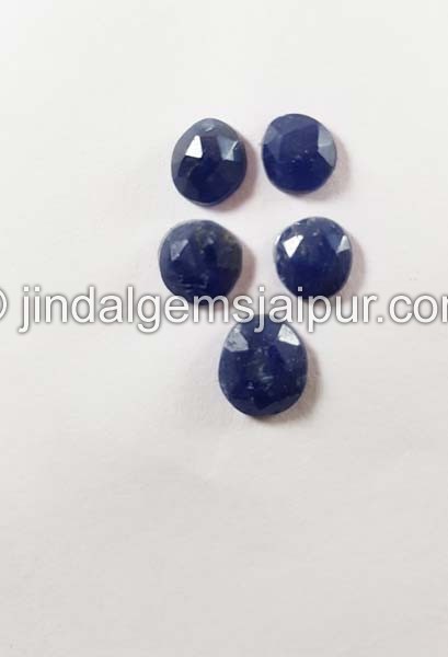 Blue Sapphire Rose Cut Slices
